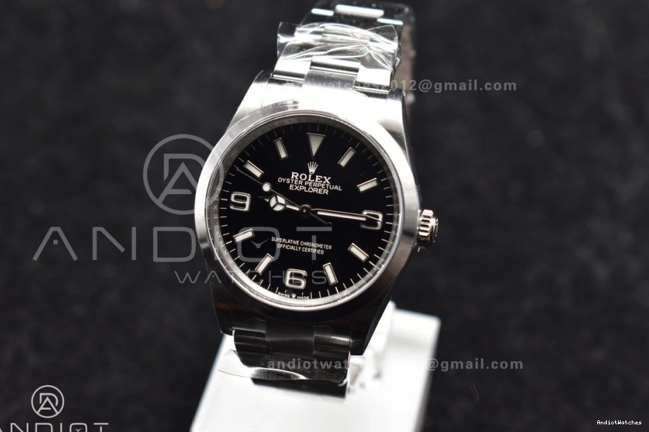 Steel Dial on Clean Best 854 904L SS VR ModernLook Black 124270 36mm Bracelet Edition 1:1 Explorer 0510